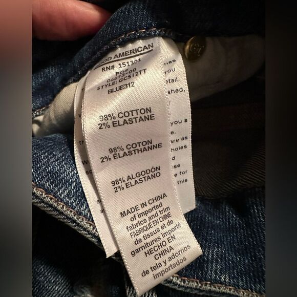 Good American Good Curve Straight Jeans Distressed Size 6 / 28 - Picture 6 of 6